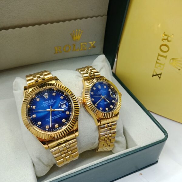 Rolex, Montre couple, Montre luxe, Datejust, Or, Acier