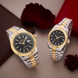 Rolex, Montre couple, Montre luxe, Datejust, Or, Acier